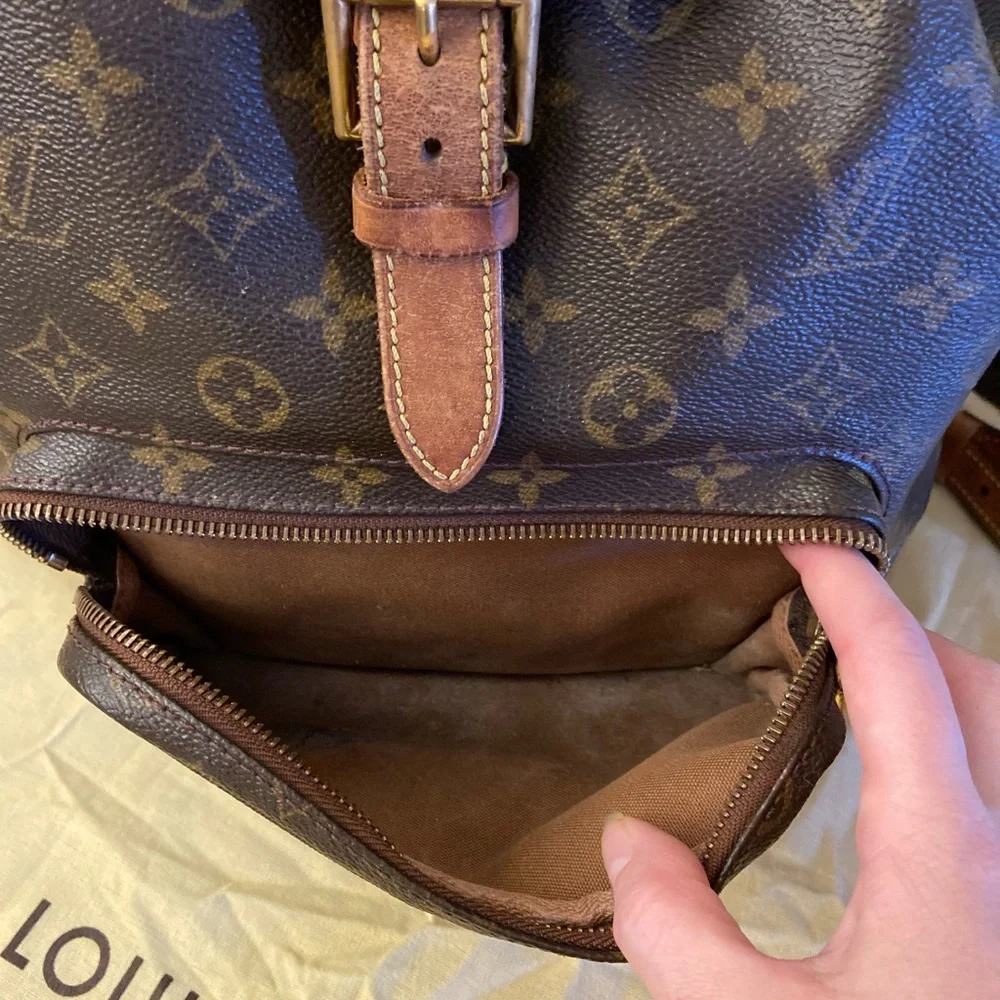 ♥️ LOUIS VUITTON Montsouris GM Backpack 💯 AUTH - Picture 4 of 16